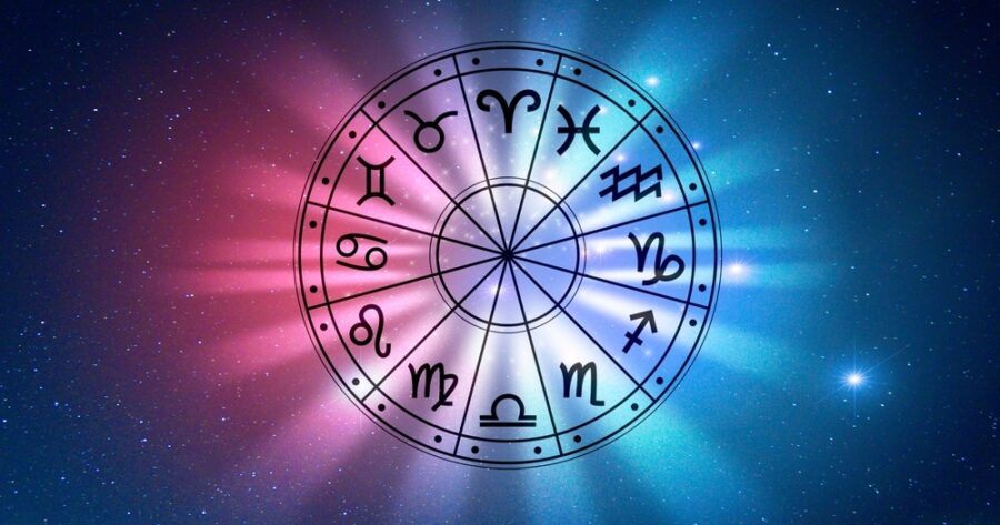 Zodiac,Signs,Inside,Of,Horoscope,Circle.,Astrology,In,The,Sky